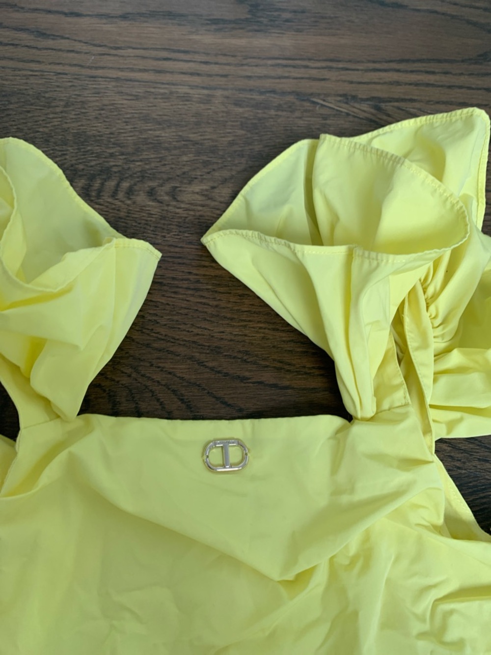 Twin-Set Yellow Ruffled Dress - Picture 4 of 8